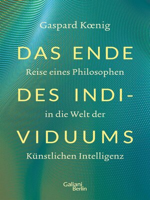 cover image of Das Ende des Individuums